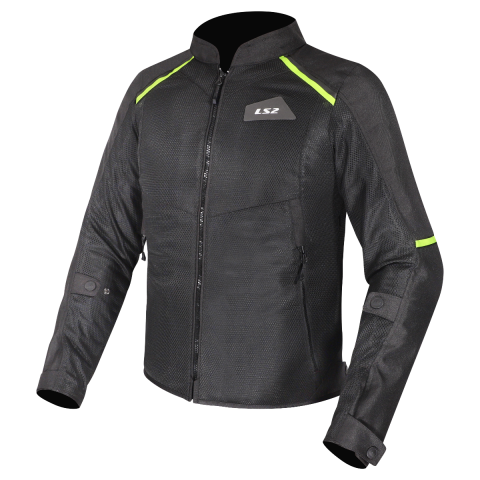 LS2 BREEZE MAN JACKET BLACK YELLOW