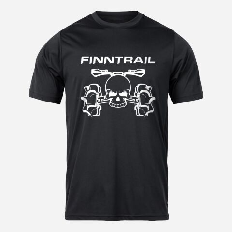 Finntrail T-shirt ATV skull Black