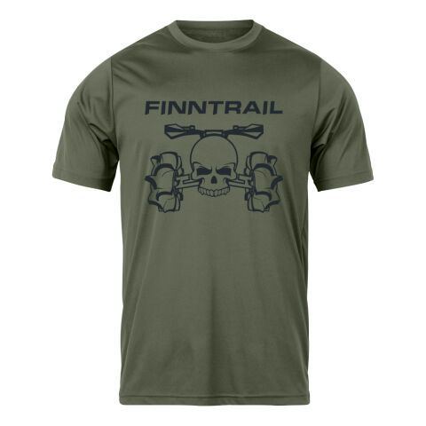 Finntrail T-shirt ATV skull Khaki
