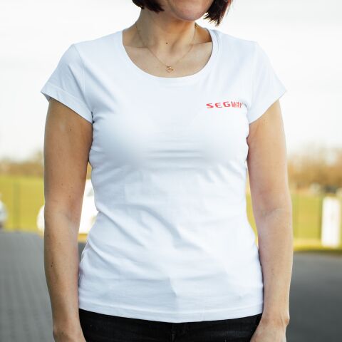 SEGWAY POWERSPORTS White Women T-shirt M