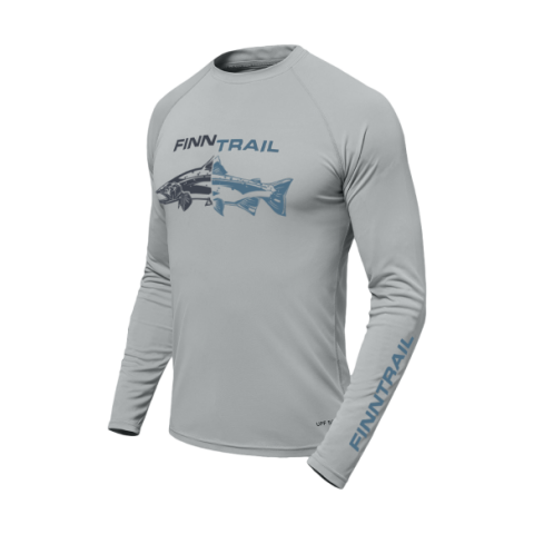 Finntrail Longsleeve Wave Fish Grey L