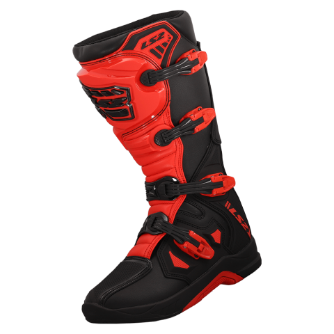 LS2 RAPTOR MAN BOOTS BLACK RED
