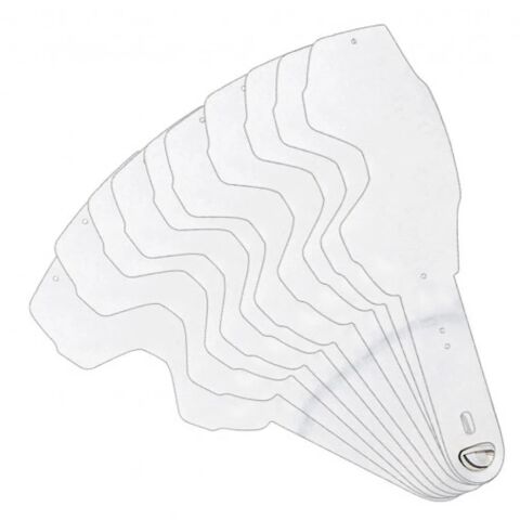 LS2 CHARGER GOGGLE TEAR OFF PIN (10 PCS)