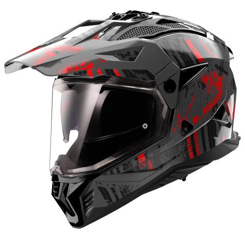 LS2 MX702 PIONEER II CRAZY BLACK RED-06 XXL