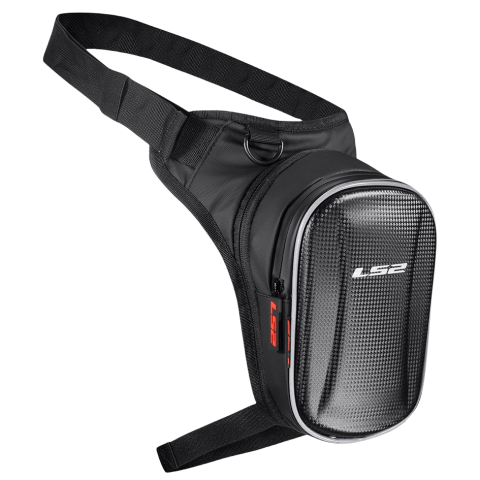 LS2 LLB-03 Leg Bag 900D film/PVC Carbon Grain Black 4.5L