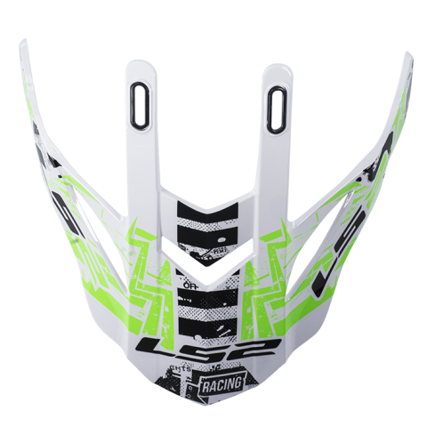 LS2 MX437 PEAK GLITCH WHITE BLACK GREEN