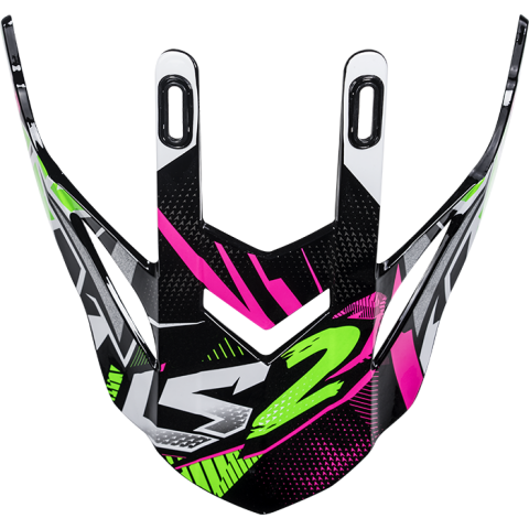 LS2 MX437 PEAK STRONG WHITE GREEN PINK
