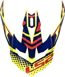 LS2 MX470 PEAK BOMBER YELLOW BLUE RED