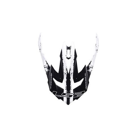 LS2 MX470 PEAK INTRUDER BLACK WHITE