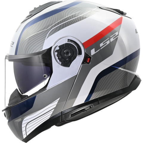 LS2 FF908 STROBE II MONZA WHITE BLUE RED-06 XL