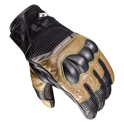 LS2 OCTANE WP LEATHER MAN GLOVES BLACK BROWN S