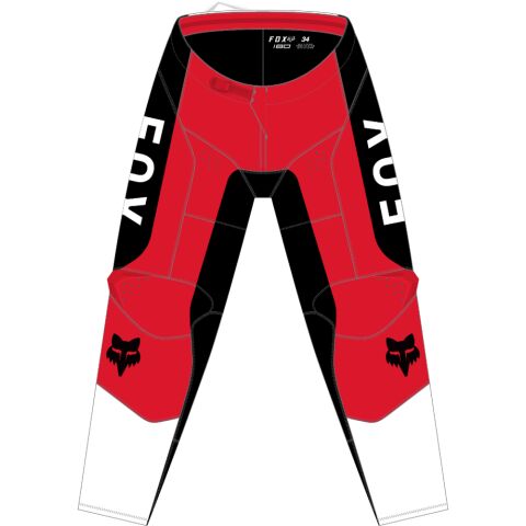 FOX 180 Nitro Pant - Extd Sizes - 34, Fluo RED MX24
