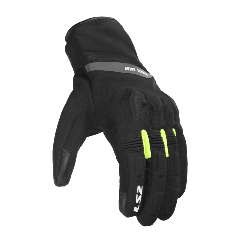 LS2 JET III LADY GLOVES BLACK H-V YELLOW XS