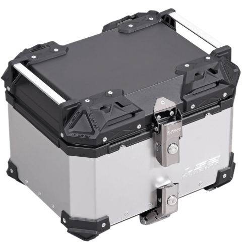 LS2 ALUCASE Silver 35l for rear rack with metal base