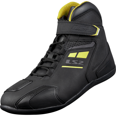 LS2 GARRA LADY BOOTS BLACK H-V YELLOW 37
