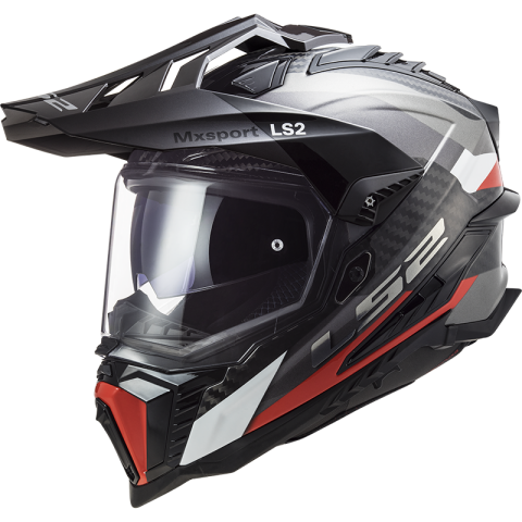 LS2 MX701 EXPLORER C FRONTIER G.TITANIUM RED XL