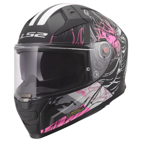 LS2 FF811 VECTOR II DARFLO BLACK PINK-06 XS