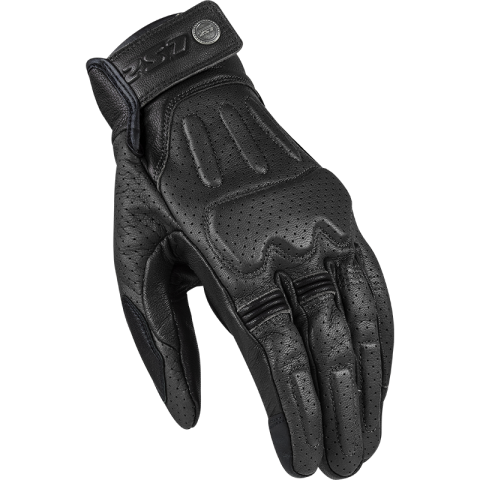 LS2 RUST MAN GLOVES BLACK LEATHER S