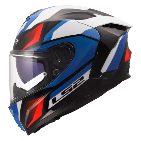 LS2 FF817 CHALLENGER II VIPER WHITE BLUE RED XS