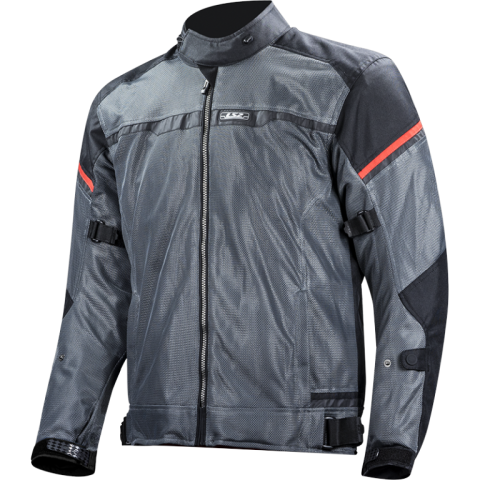 LS2 RIVA MAN JACKET BLACK DARK GREY RED XL