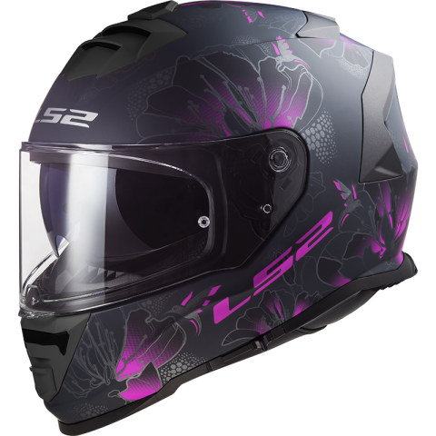 LS2 FF800 STORM II BURST MATT BLACK PINK-06 XXL