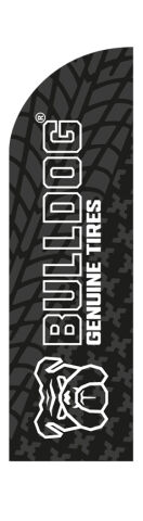 BULLDOG Flag 60x200cm