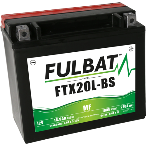 FULBAT Battery 12V/18Ah FTX20L-BS (YTX20L-BS) Linhai 300-800, TGB 325-1000, CAN-AM, YAMAHA