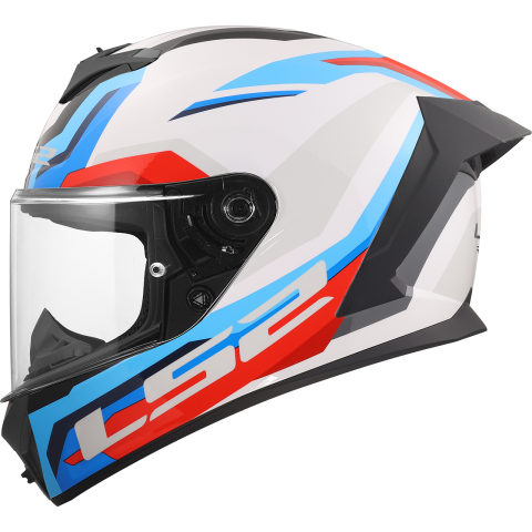 LS2 FF820 RAPID III HYPER WHITE BLUE RED
