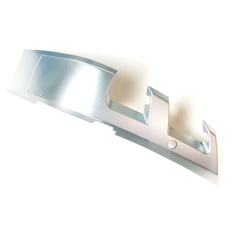 FRONT LEFT TRIM COVER (TWO HOLE USED FOR  ASSEMBLE REAR RACK )  (SILVER)
