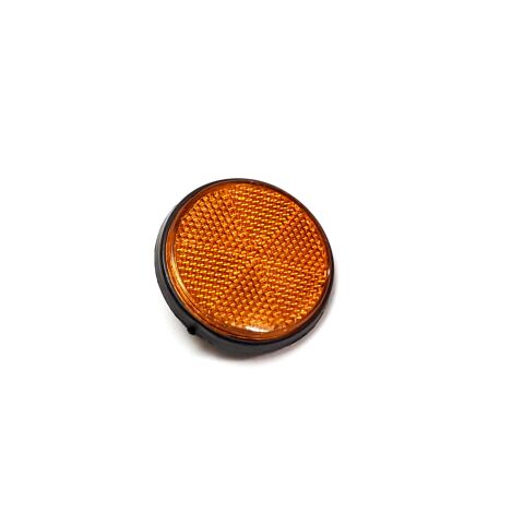 Round orange reflector M6