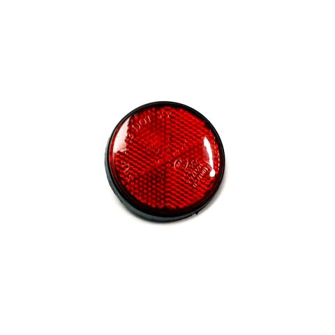 Round red reflector M6