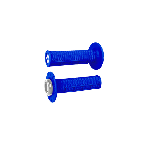 ODI GRIPS Half-Waffle V2.1 ATV MX Grip 125mm Bright Blue/Silver
