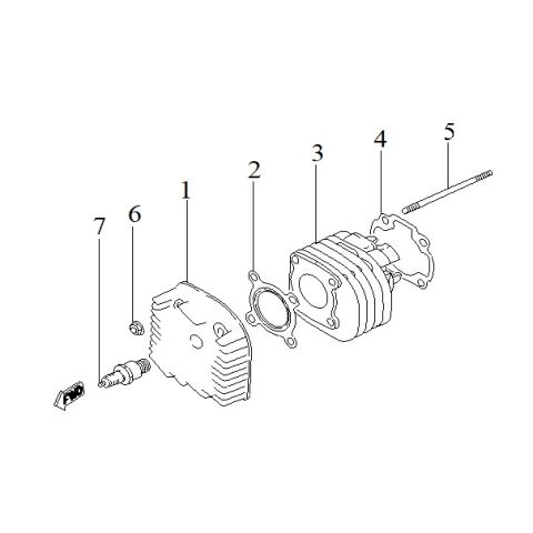 Cylinder,Cylinder Head & Spark Plug