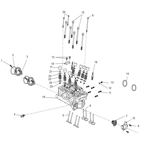 Cylinder head cover sub-assembly