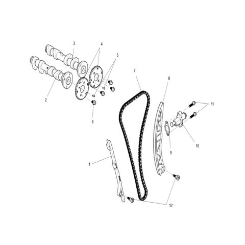 Gas distribution sub-assembly