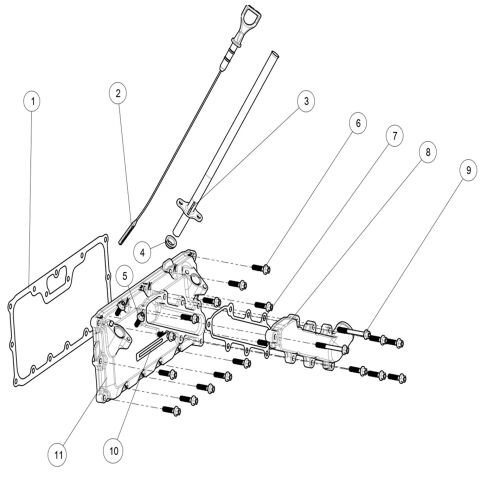 Upper crankcase cover sub-assembly