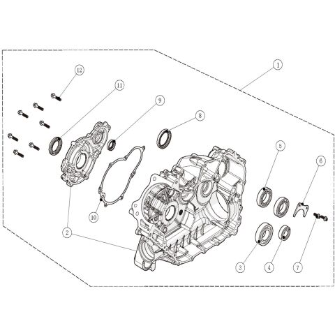 RIGHT CRANKCASE