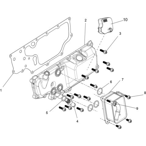 Lower crankcase cover sub-assembly