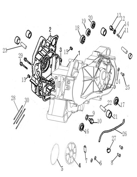 Crankcase Comp,Left\Right