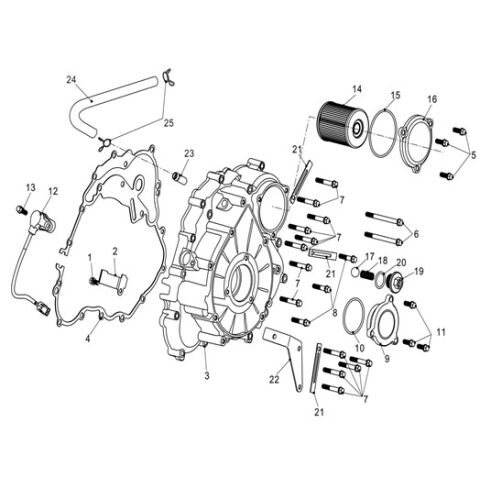 LEFT CRANKCASE COVER