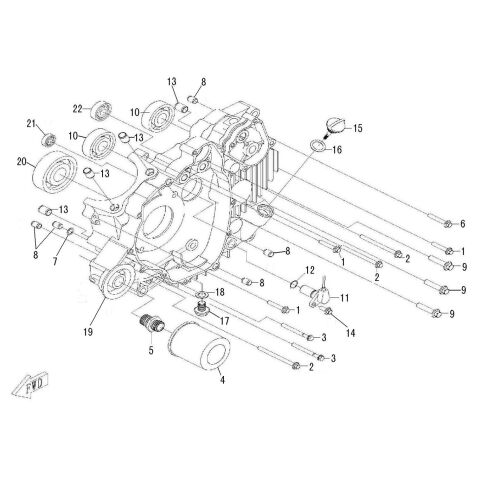 LEFT CRANKCASE