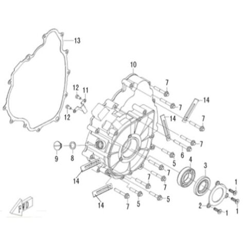 LEFT CRANKCASE COVERN