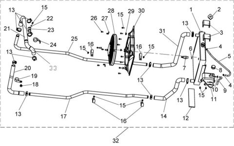 Cooling System Exploded View