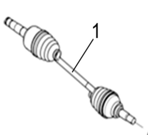 REAR LEFT DRIVE AXLE(XL)