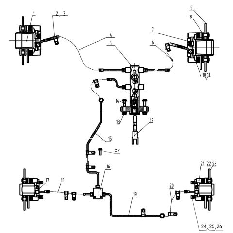 BRAKING SYSTEM   (WITHOUT REAR DIFFER AXL ASSY STYLE)