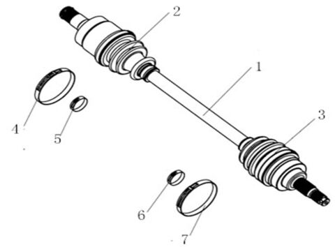 REAR RIGHT DRIVE AXLE (XL)