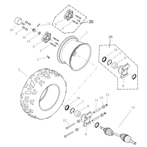 Rear Wheel RH Side