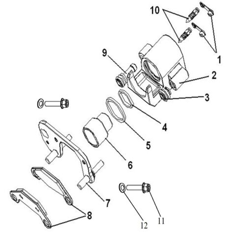 BRAKE CALIPER,R.FR 0F EUROPE BRAKING SYSTEM