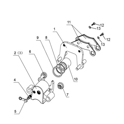 BRAKE CALIPER ，RR