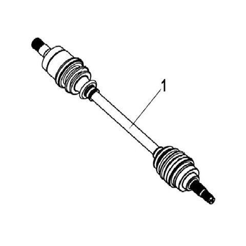 FRONT LEFT DRIVE AXLE (FOR 4WD)
